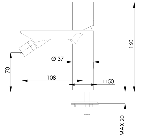 Смеситель для биде Remer Edge EG521