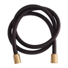 Шланг для душа ПВХ 150 см Remer 332CN2G150HSB, черный/латунь брашированная PVD