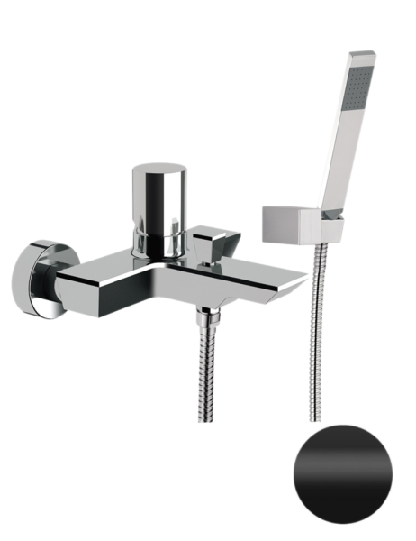 Смеситель для ванны Remer Edge EG502NO, черный матовый