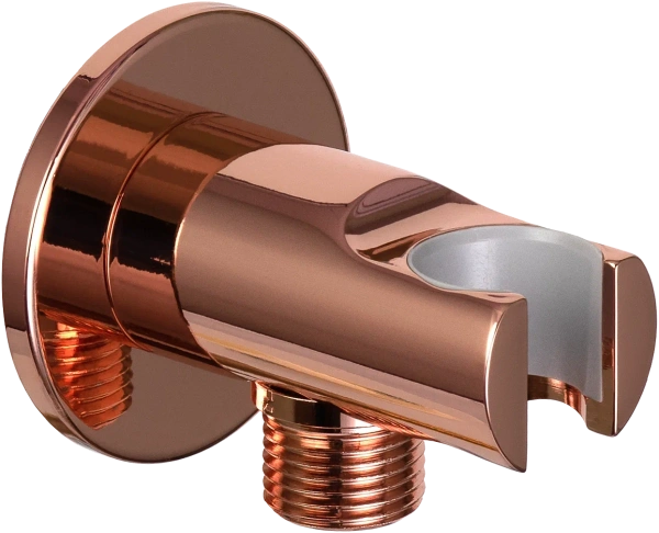 Держатель ручного душа с подключением шланга Remer 337MRL, медь глянцевая