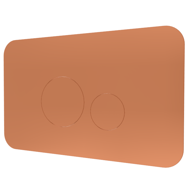 Кнопка смыва Remer RB810RP, медь брашированная