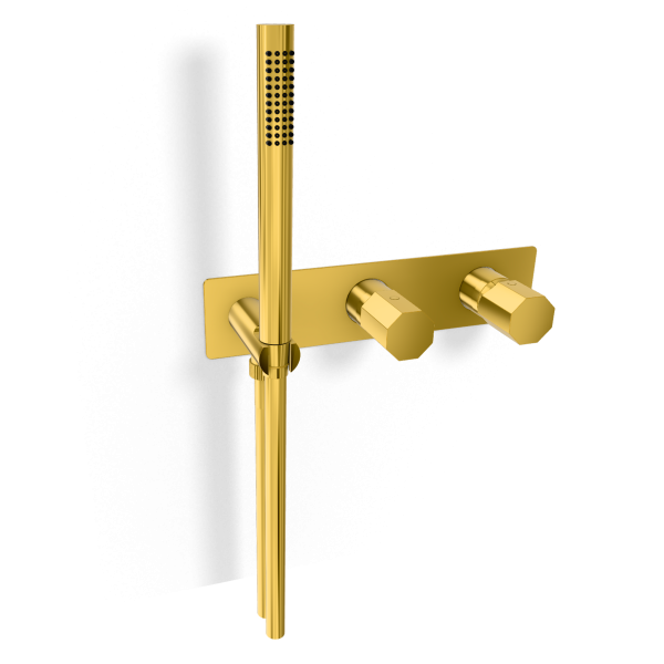 Смеситель для душа Remer Ottagono ON97D3WBDO, золото глянцевое