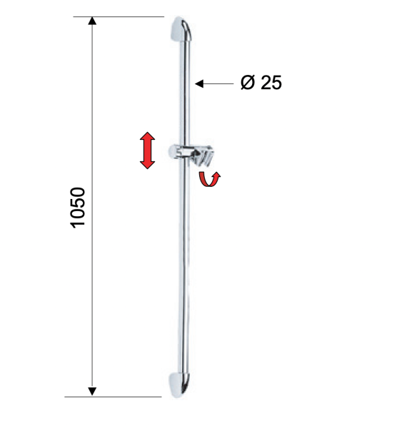 Душевая стойка 90 см Remer 319F
