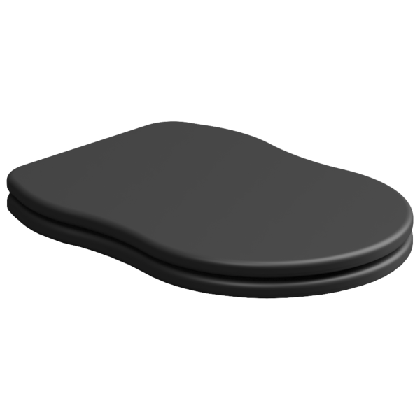 Крышка с сиденьем для подвесного унитаза с микролифтом GSG Ceramic Design Time TICOPRCCCR003, черный матовый