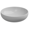 Раковина накладная биколор 45 см GSG Ceramic Design Easy EALAVRO45BI000/001, White/White Matt