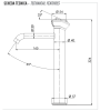 Смеситель для раковины Remer Element ET11LXLXV, сталь