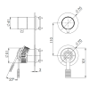 Смеситель для душа Remer Atelier AL93PWBNZ, никель брашированный PVD