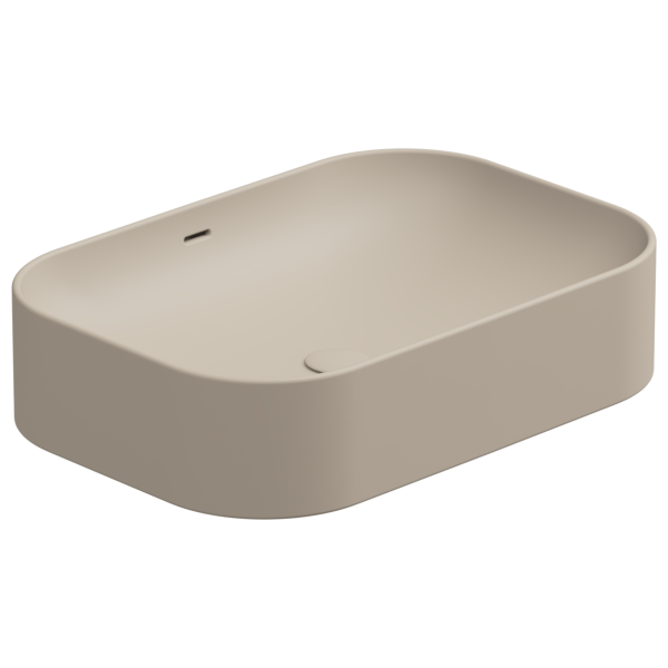 Раковина накладная 60x42 см GSG Ceramic Design Easy EALAVTP60034, Sabbia Matt