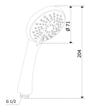 Ручной душ Mariani Trendy B00191TD00