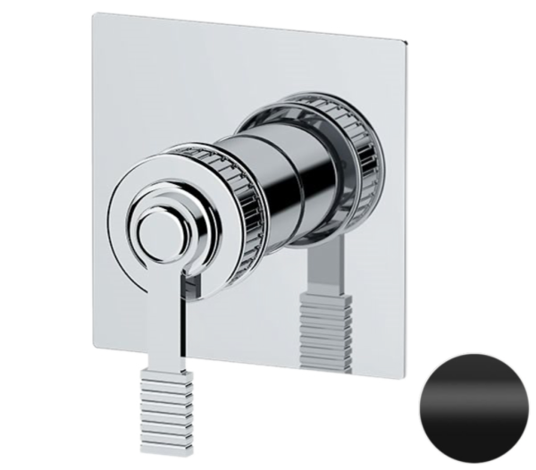 Смеситель для душа Remer Atelier AL30QNO, черный матовый