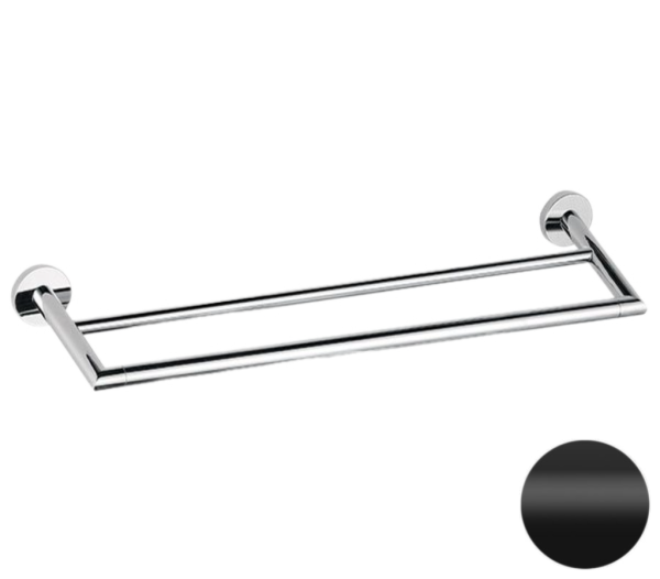 Полотенцедержатель двойной 60 см Remer Guest GS33NO, черный матовый