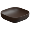 Раковина накладная 45 см GSG Ceramic Design Easy EALAVQU45035, Cacao Matt