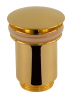 Донный клапан без перелива 1”1/4 Remer 904CC114DO, золото глянцевое
