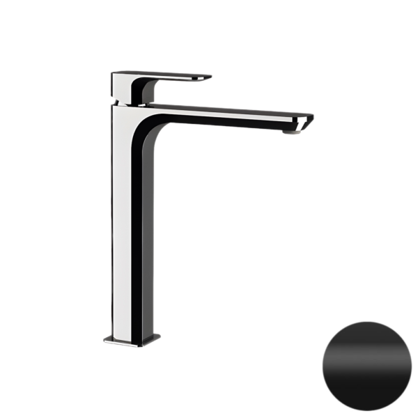 Смеситель для раковины Daniel Tiara TA607B15, чёрный матовый