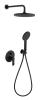 Душевая система Remer Energy EY09S02MD25NOVB, черный матовый