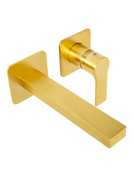 Смеситель для раковины Mariani Kali B22565KLP, золото брашированное