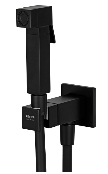 Гигиенический душ со смесителем Remer Absolute Q64NO, чёрный матовый