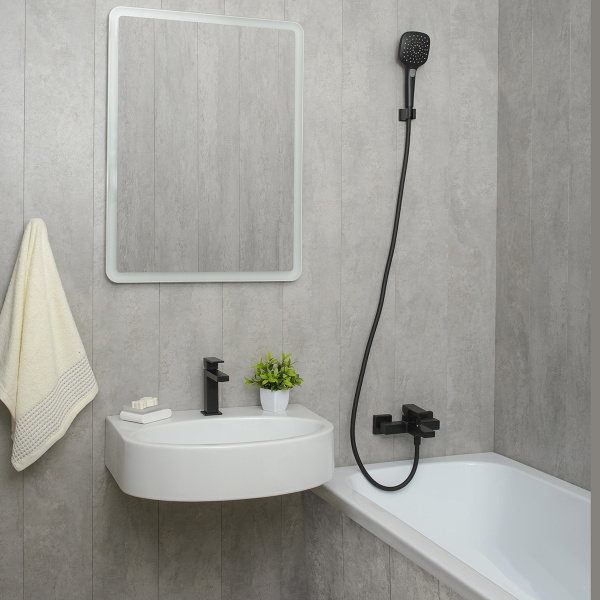 Смеситель для ванны Mariani Rebel B14212RE, черный матовый