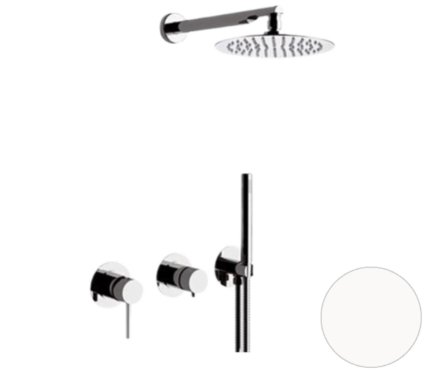 Душевая система Remer X Style X96S02BO, белый матовый