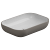 Раковина накладная биколор 60x42 см GSG Ceramic Design Easy EALAVRE60BI000/030, White/Cashmere Matt