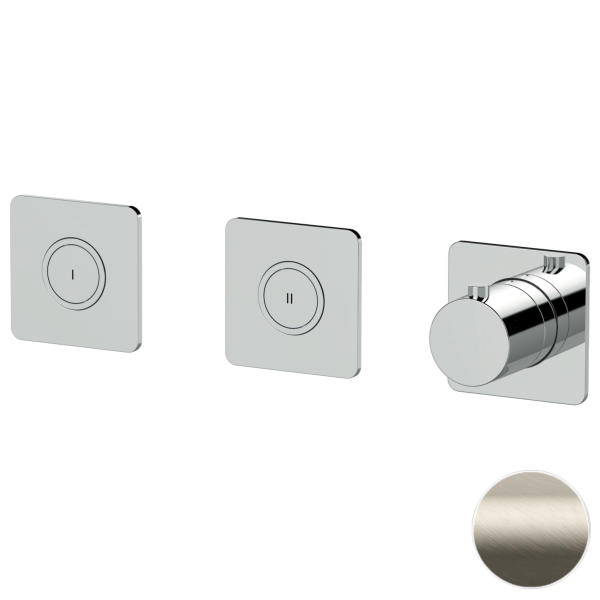 Смеситель термостатический для душа Remer X Style X99QD2PKBXV, сталь