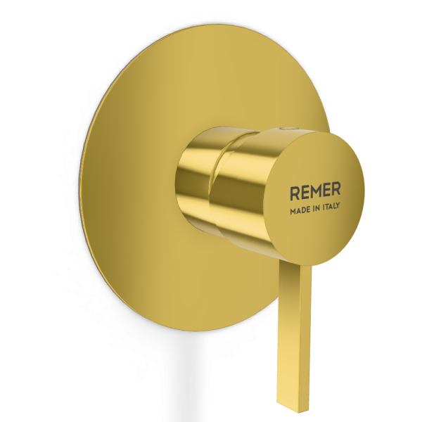 Смеситель для душа Remer Metrica MC30LDO, золото глянцевое