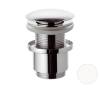Донный клапан без перелива 1”1/4 Remer 904CC2114BO, белый матовый