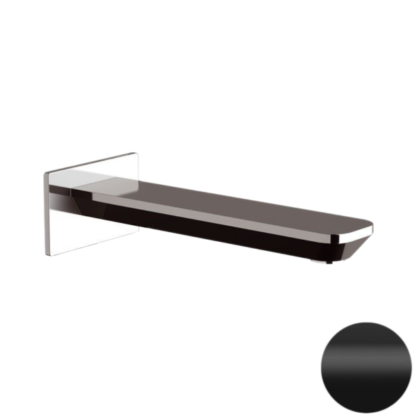 Излив настенный 19 см Daniel Tiara TA470415, чёрный матовый