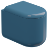 Чаша приставного унитаза Eco Clean (торнадо) GSG Ceramic Design Petra PEWC01EC040P, Denim Glossy