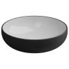 Раковина накладная биколор 45 см GSG Ceramic Design Easy EALAVRO45BI000/003, White/Black Matt