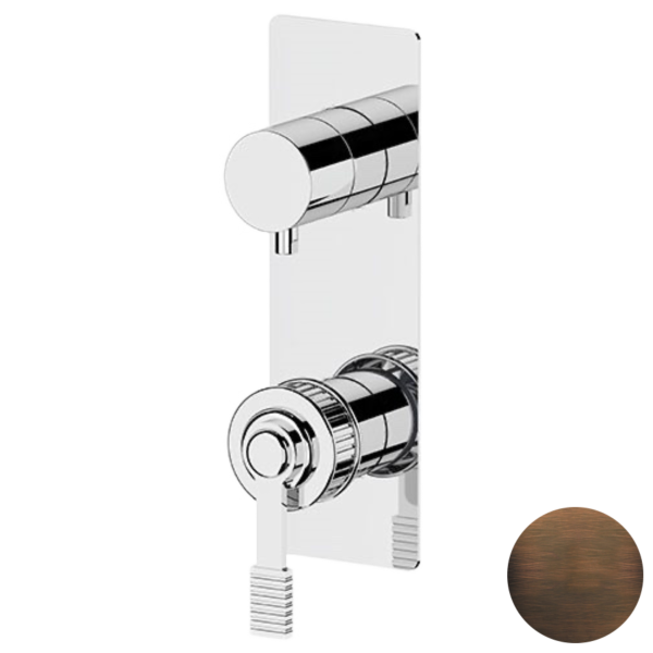 Смеситель для душа Remer Atelier AL93WBBR, бронза масляная