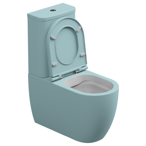 Чаша напольного унитаза биколор GSG Ceramic Design Like LKMBLBI000/037P, White/Ice Matt