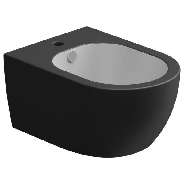 Биде подвесное биколор GSG Ceramic Design Like LKBISOBI000/003, White/Black Matt