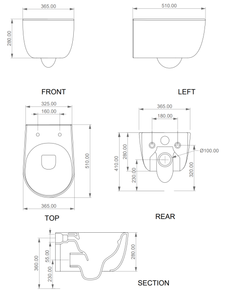 Комплект: Подвесной унитаз со смывом Eco Clean (торнадо) с крышкой и креплением GSG Ceramic Design Hit! HIWCSOEC000+HICOPRSLTICRCN000+ACS40EX, белый глянцевый