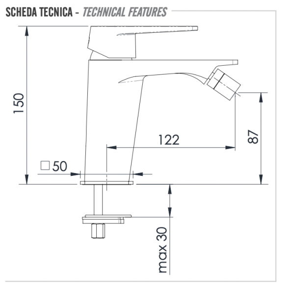 Смеситель для биде Remer Dream D22