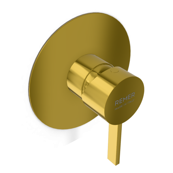 Смеситель для душа Remer Metrica MC30LGP, золото глянцевое PVD