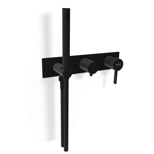 Смеситель для душа Remer Metrica MC97D3WBNO, черный матовый