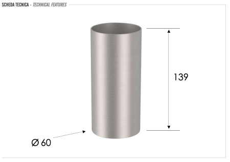 Стакан настольный Remer INOX SSXI15A, нержавеющая сталь