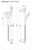 Душевая стойка с ручным душем и шлангом Remer 317V315P3