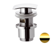 Донный клапан с переливом 1”1/4 Remer 905SCC2114DO, золото глянцевое