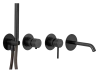 Смеситель для ванны Remer X Style X96S03ROXXCFP, черный брашированный хром