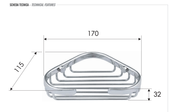 Мыльница угловая Remer RB271CR