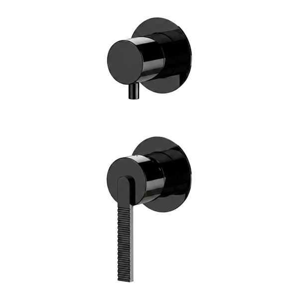 Смеситель для душа Daniel Regency RN612D2PWBCF, черный хром