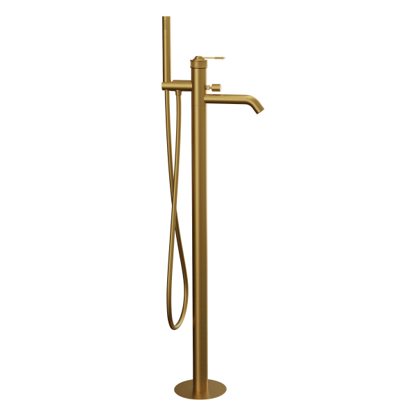 Смеситель для ванны Remer Atelier AL08BG, золото брашированное
