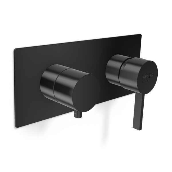 Смеситель для душа Remer Metrica MC93ZWBCFP, черный брашированный хром