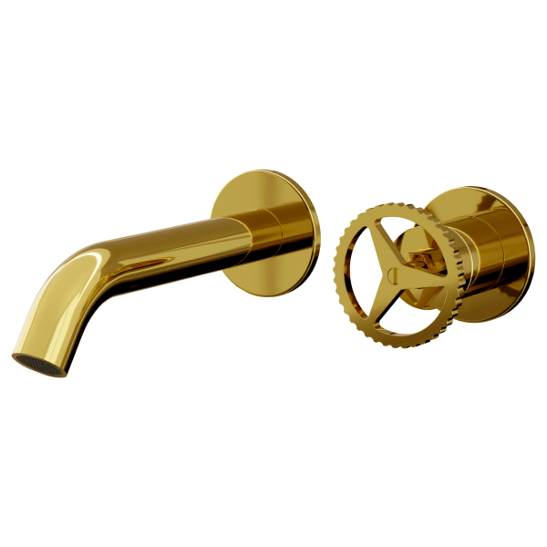 Смеситель для раковины Remer Chrono CH15PLWBDO, золото глянцевое