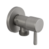 Запорный вентиль 1/2*1/2 Remer 128L1212NPO, никель матовый брашированный