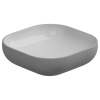 Раковина накладная биколор 45 см GSG Ceramic Design Easy EALAVQU45BI000/038, White/Fumo Matt
