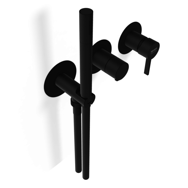 Смеситель для душа Remer Metrica MC97D3PWBNO, черный матовый