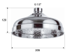 Верхний душ с шарнирным соединением 20 см Remer 359B20X
